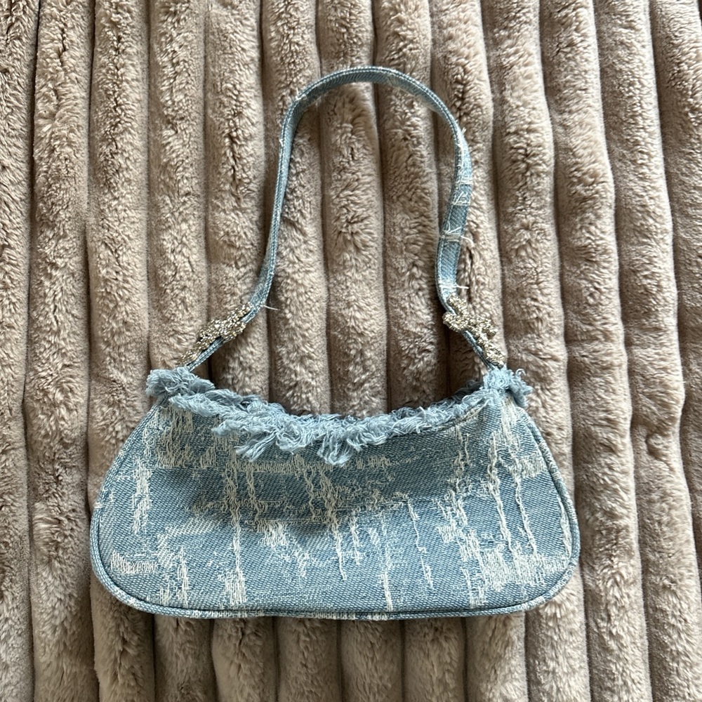 Denim cross bag